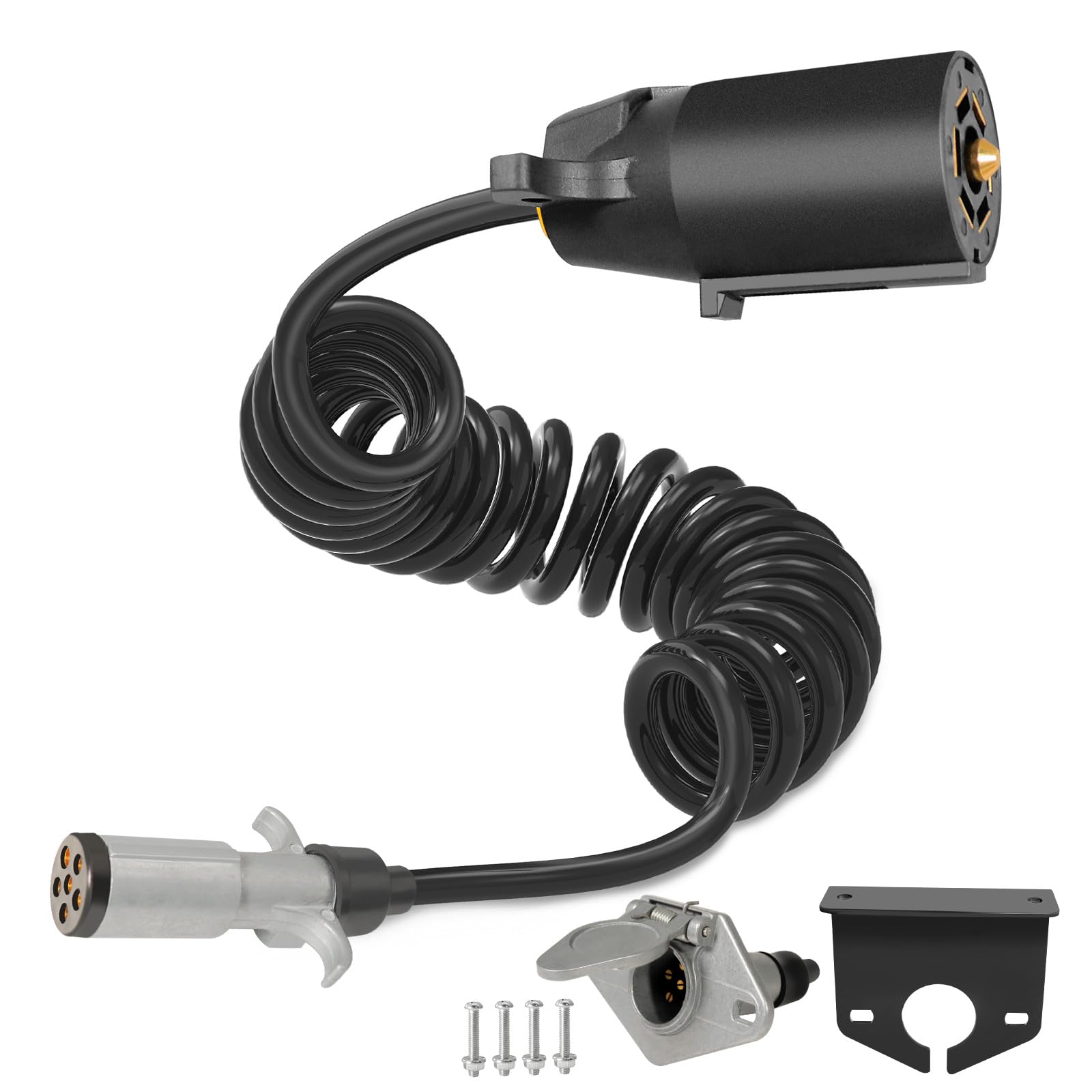 Agrieyes 7 Pin to 6 Pin Trailer Adapter 8.5 ft