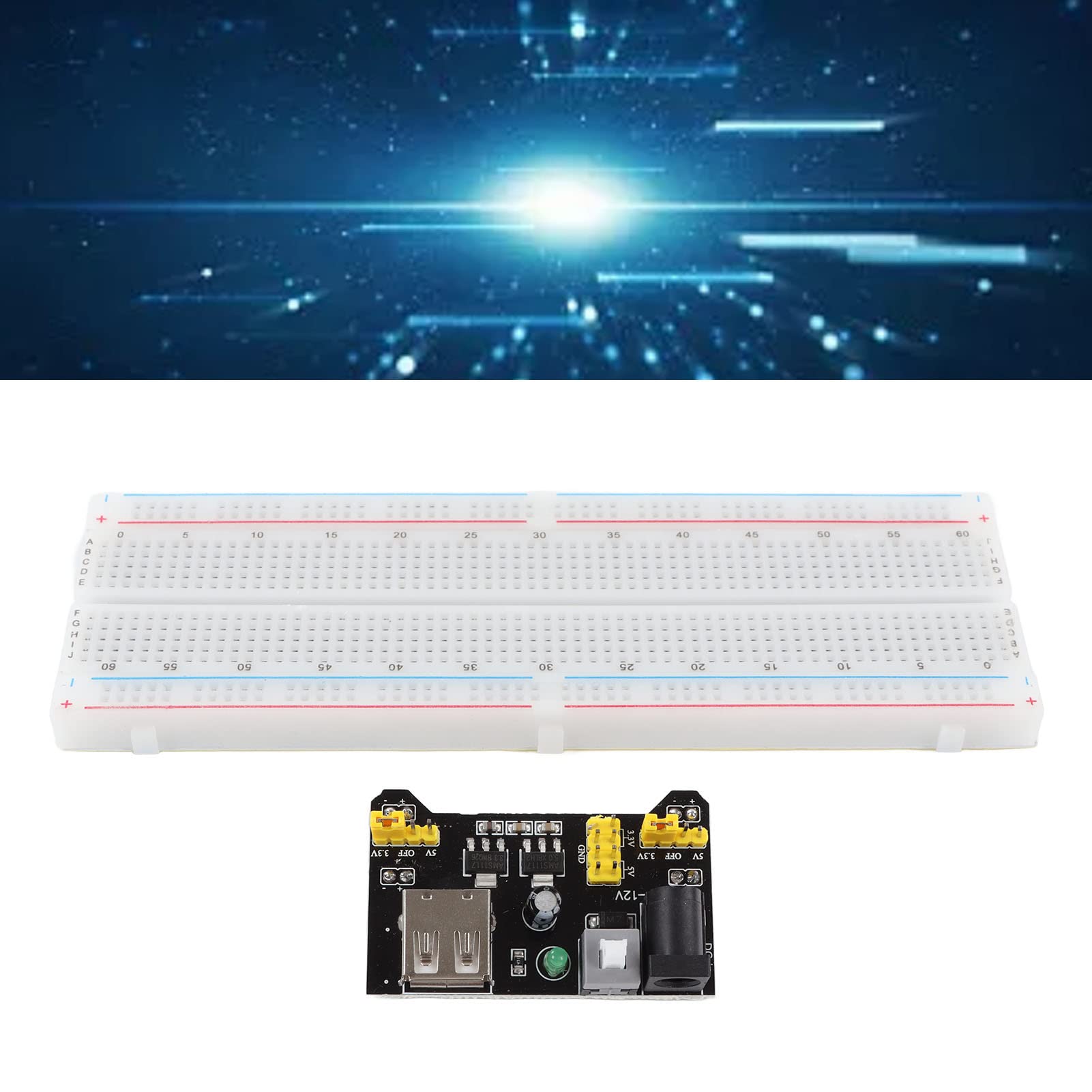 Kit Breadboard 140 Pezzi - Con 4 Breadboard 830/400 Punti, 6 Da 170 Punti E 130 Ponticelli