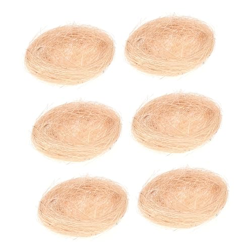 MERRYHAPY 6pcs Thread Chicken Nest Decor Artificial Chicken Coop Ornament