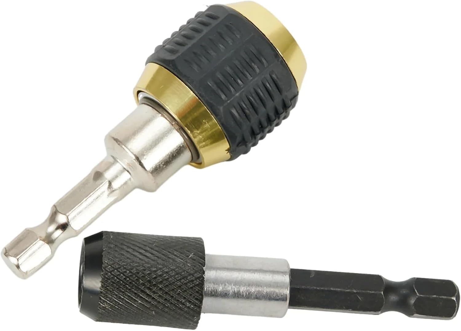 2pcs Hex Handle Quick Coupling Drill Bit Hex Shank 60mm Keyless Drill Chuck Driver Quick Change Convertor Adapter Converter