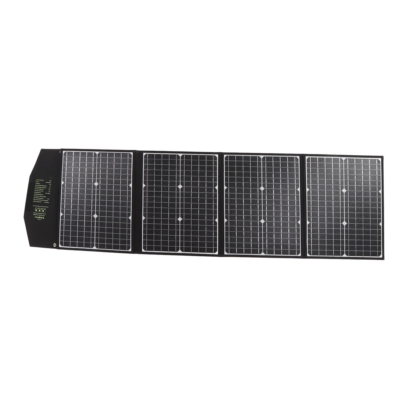 Fdit Panel Solar Monocristalino de 100W, Panel Solar Plegable Portátil, | 100W para Camping Al Aire Libre, 23% de Eficiencia, ETFE Impermeable, Protección Segura contra Sobrecorriente, Carga