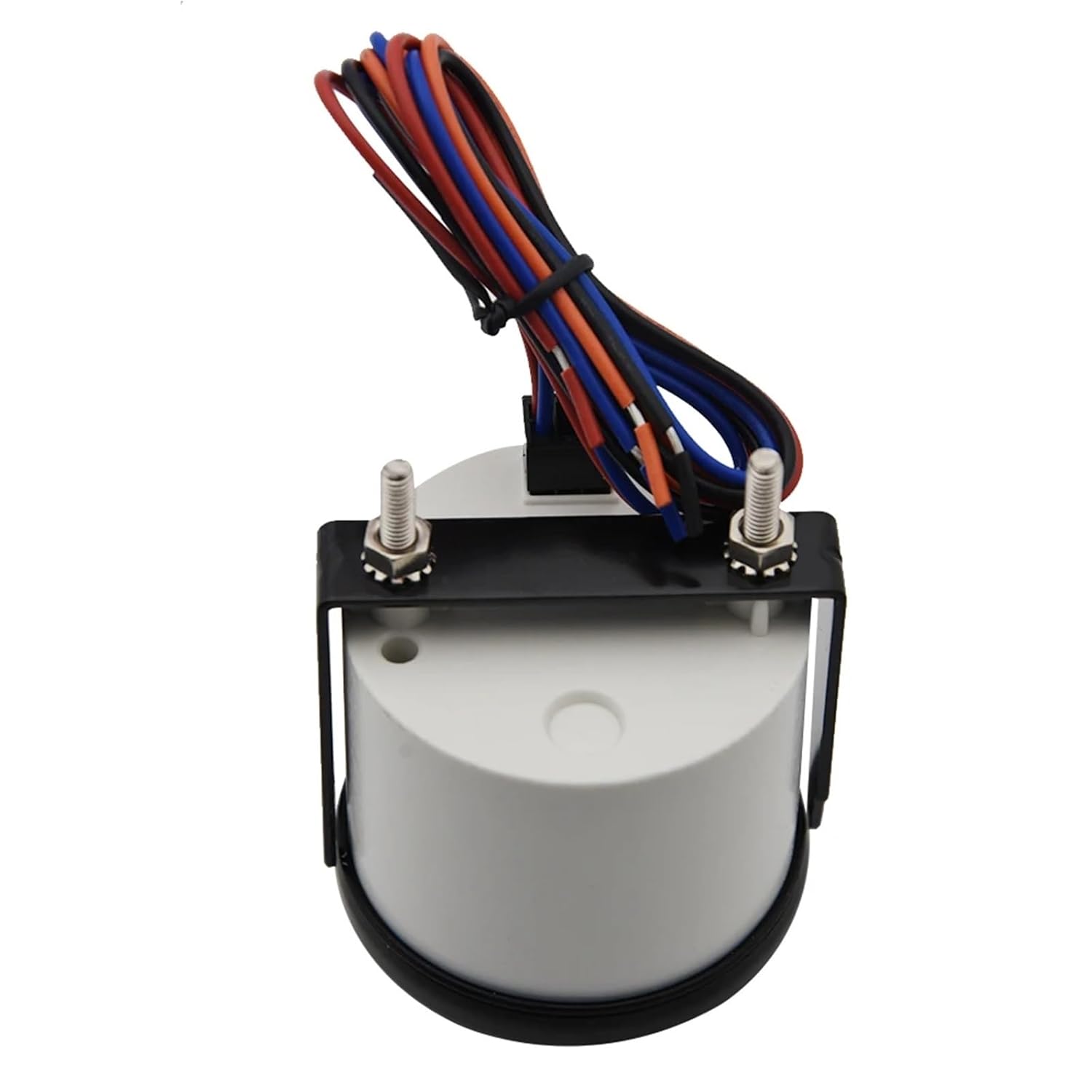 Custom 52mm Auto Fuel Level Gauge 0-190ohm/240-33ohm Boat Fuel Level Indicator Meter for Car Truck Yacht RV Red Backlight(Silver)