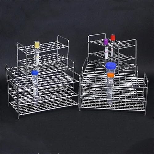 試験管ラック ステンレススチールワイヤーブラケット、ステンレススチール試験管ラック、ワイヤー構造、実験室用スチールワイヤー試験管ラック(17mm-30holes)
