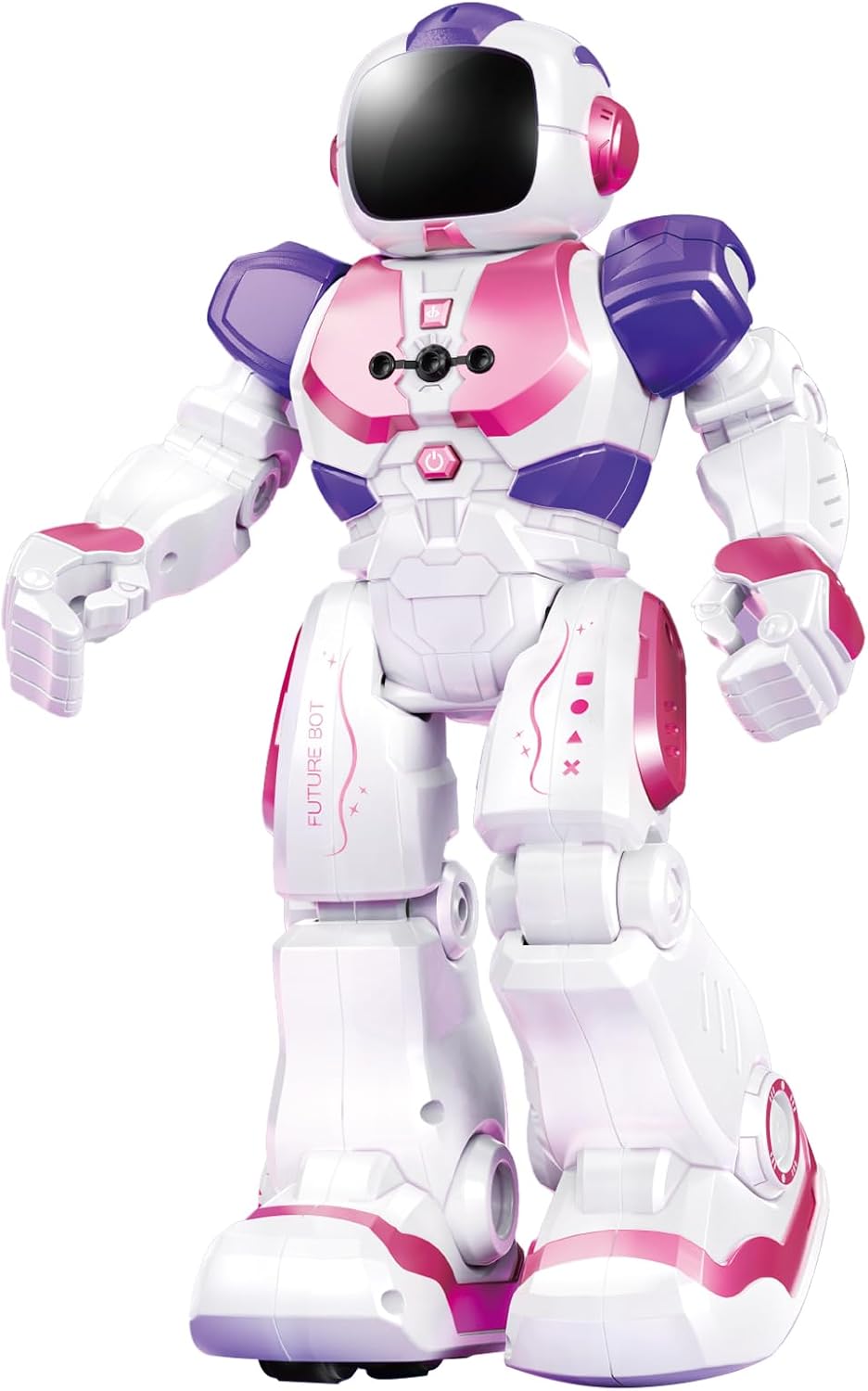 Ruko Large Smart Robot Toy for Kids, Programmable RC Robot with APP & Voice Control, Interactive Educational Gift for Boys and Girls Ages 4-9(Pink)