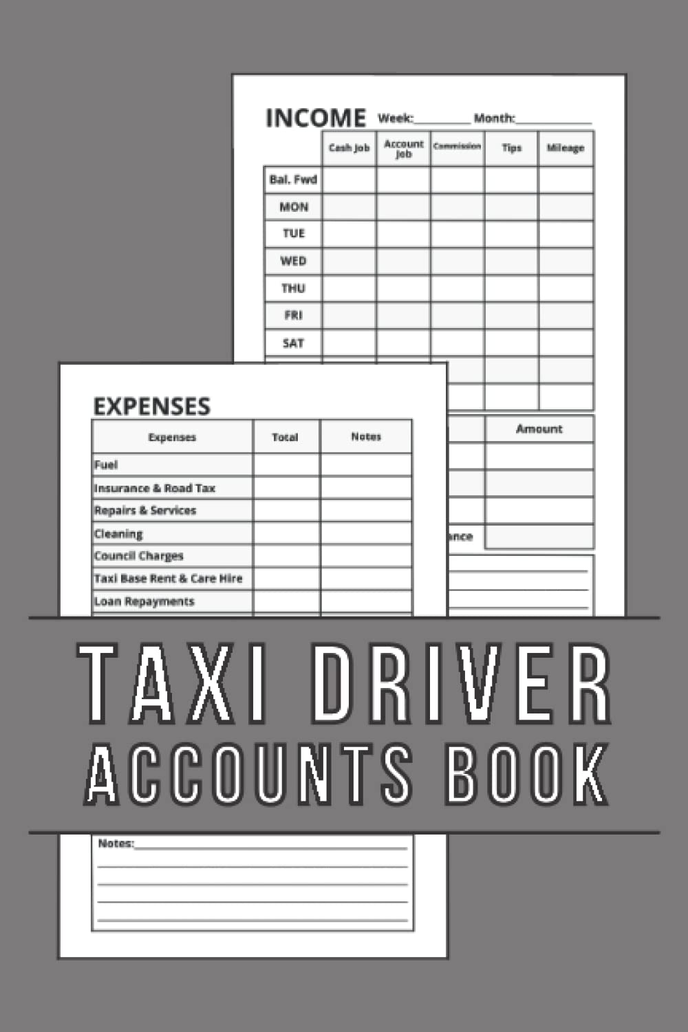 Accounts Book for Taxi Drivers: Income & Expenses Log Book for Taxis, Minicabs and Private Hire Operators