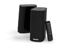 T100 2.0 Compact Hi-Fi Speakers, up to 80W Peak Power with Bluetooth 5.0, Optical-in, AUX-in, Wide Soundstage and Audio Clarity with Bass Control for Computers and Laptops (Black)