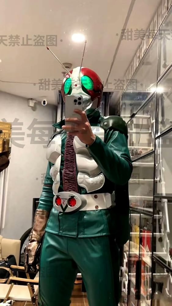 仮面ライダーオーズ　特撮仕様コスプレ衣装一体式　複眼発光モデル 仮面ライダーオーズ 特撮仕様コスプレ衣装一体式 複眼発光モデル