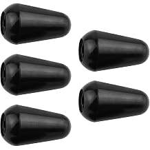 5Pcs 3/5 Way Toggle Tip Knobs Switch Tips Guitar Pickup Selector Switch Cap Electric Guitar Replacement Parts Plastic Guitar Switch Tip Metal Screw On