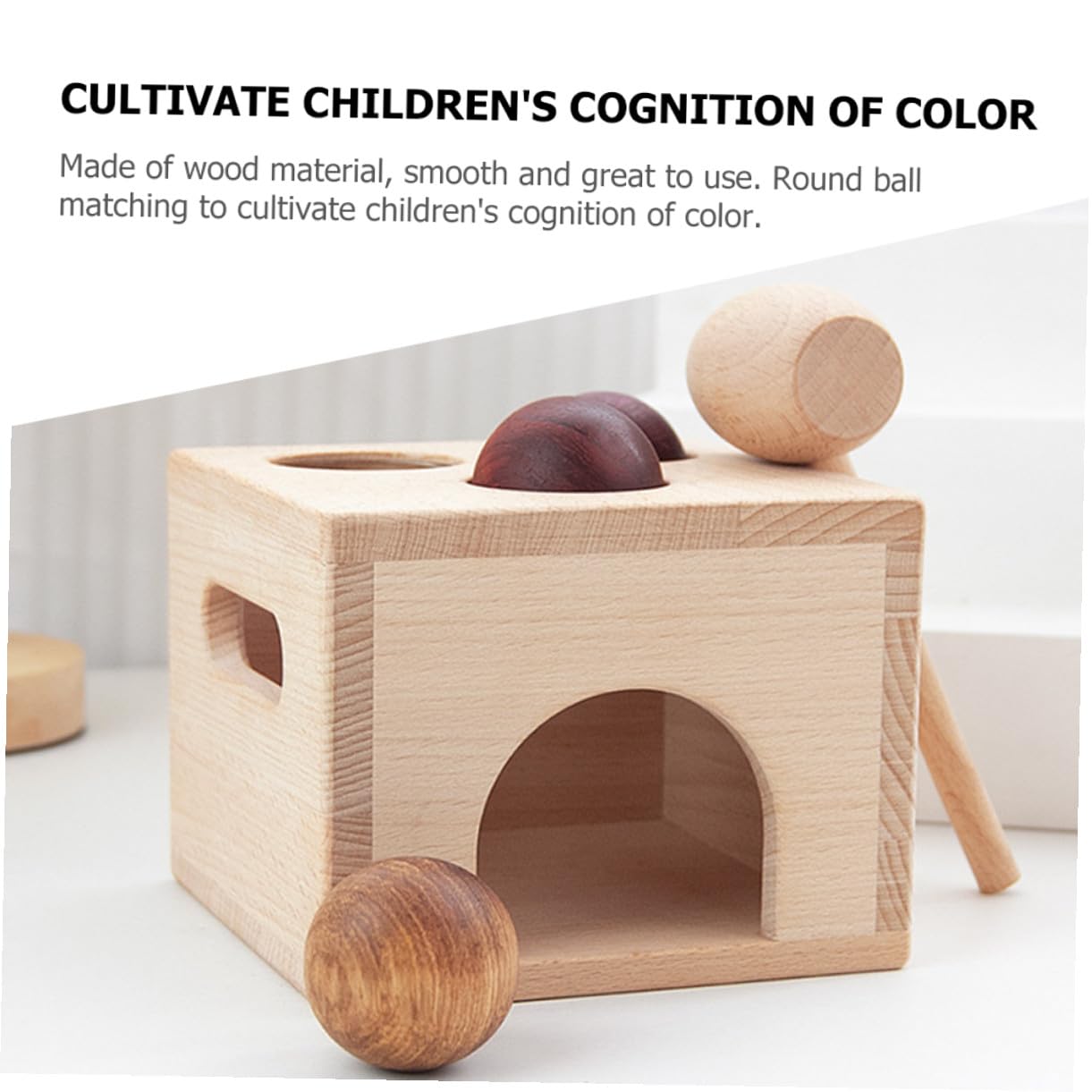 Hohopeti Giocattolo in Legno per Bambini Set Classica di Percussione Educativa Montessori per Sviluppare Coordinazione Occhio-Mano e Attenzione