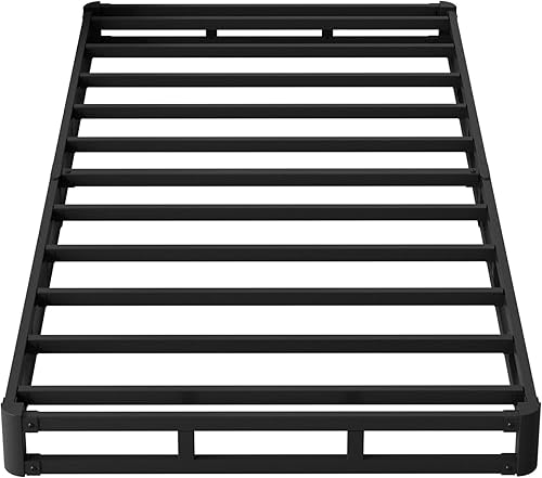 Miniatura 5 de Maenizi Base de cama King Box Spring de 7 pulgadas, resistente con funda de tela, base de colchón, fácil montaje, sin ruido, color negro