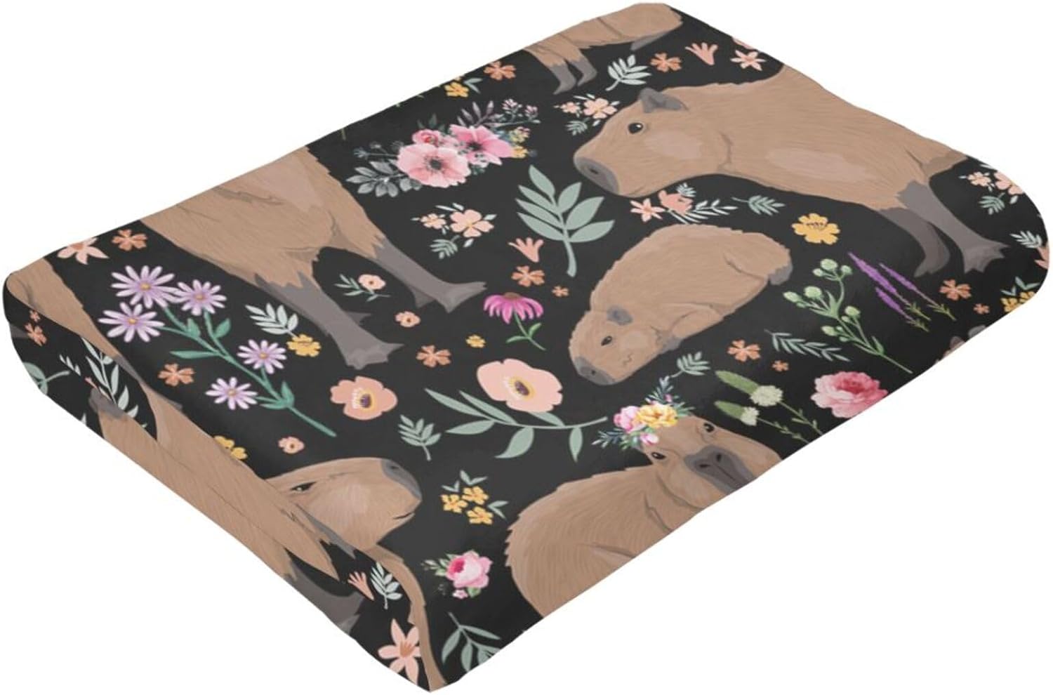 Capybara Blanket Capybara Gifts Animal Lover Capybara Plush Birthday Decoration for Girls Boys Kids Blanket for Bedroom Couch Sofa Bedroom Camping Travel Women Men, 40"x50" - Image 3