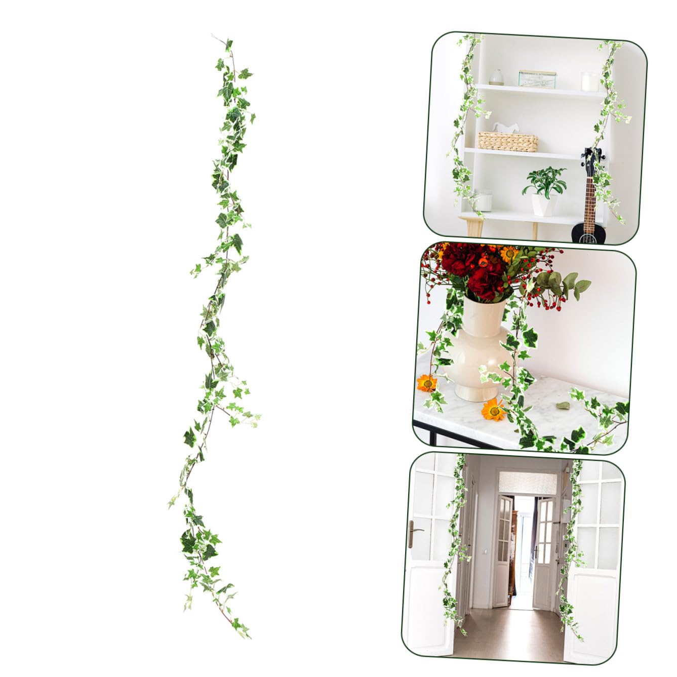 STOBAZA 4pezzi Decorazione Vite Finta Ghirlanda Di Foglie Artificiali Per Giardino Matrimonio e Festa Rattan Naturale Per Interni Ed Esterni Per Eventi e Decorazioni Di Ambienti