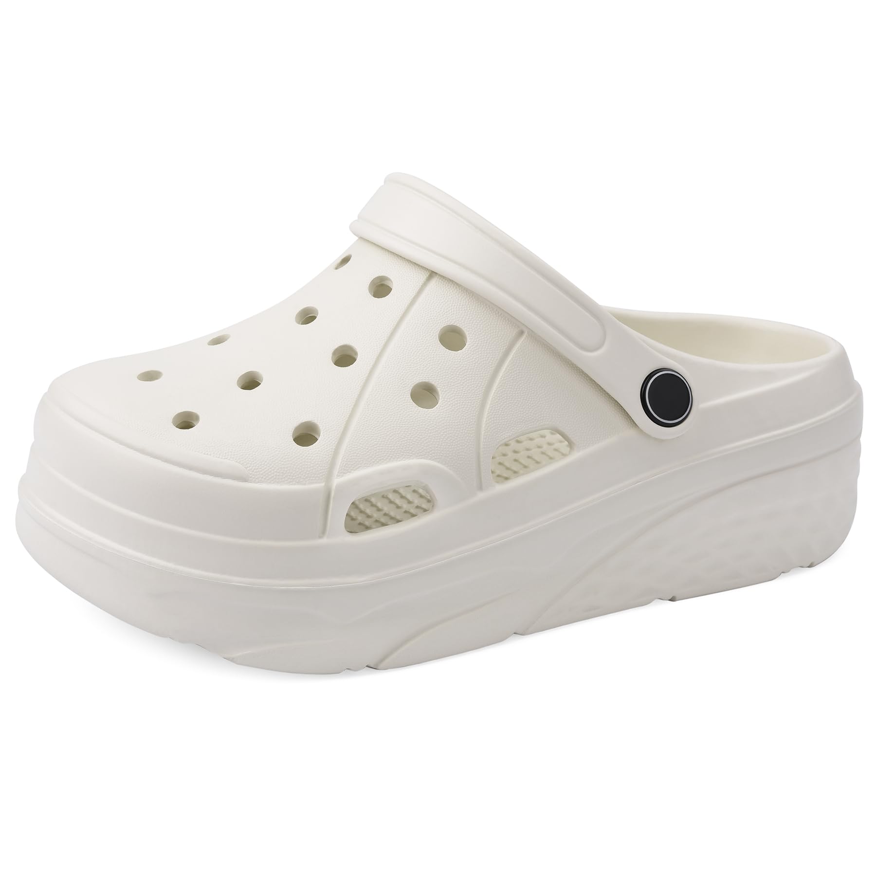 Women's Platform Clogs, Arch Support Slip On Garden Shoes