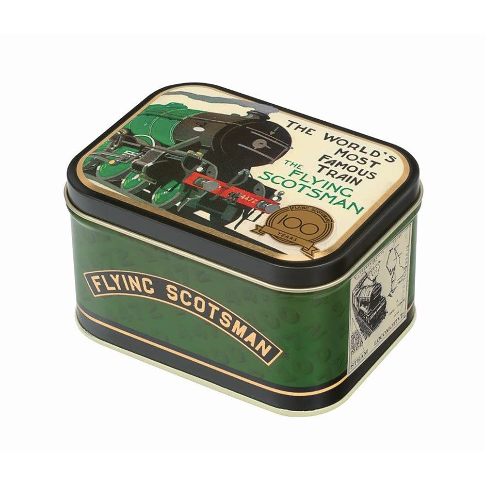 Flying Scotsman Train Small Deep Rectangular Tin 105 x 78 x 42 mm