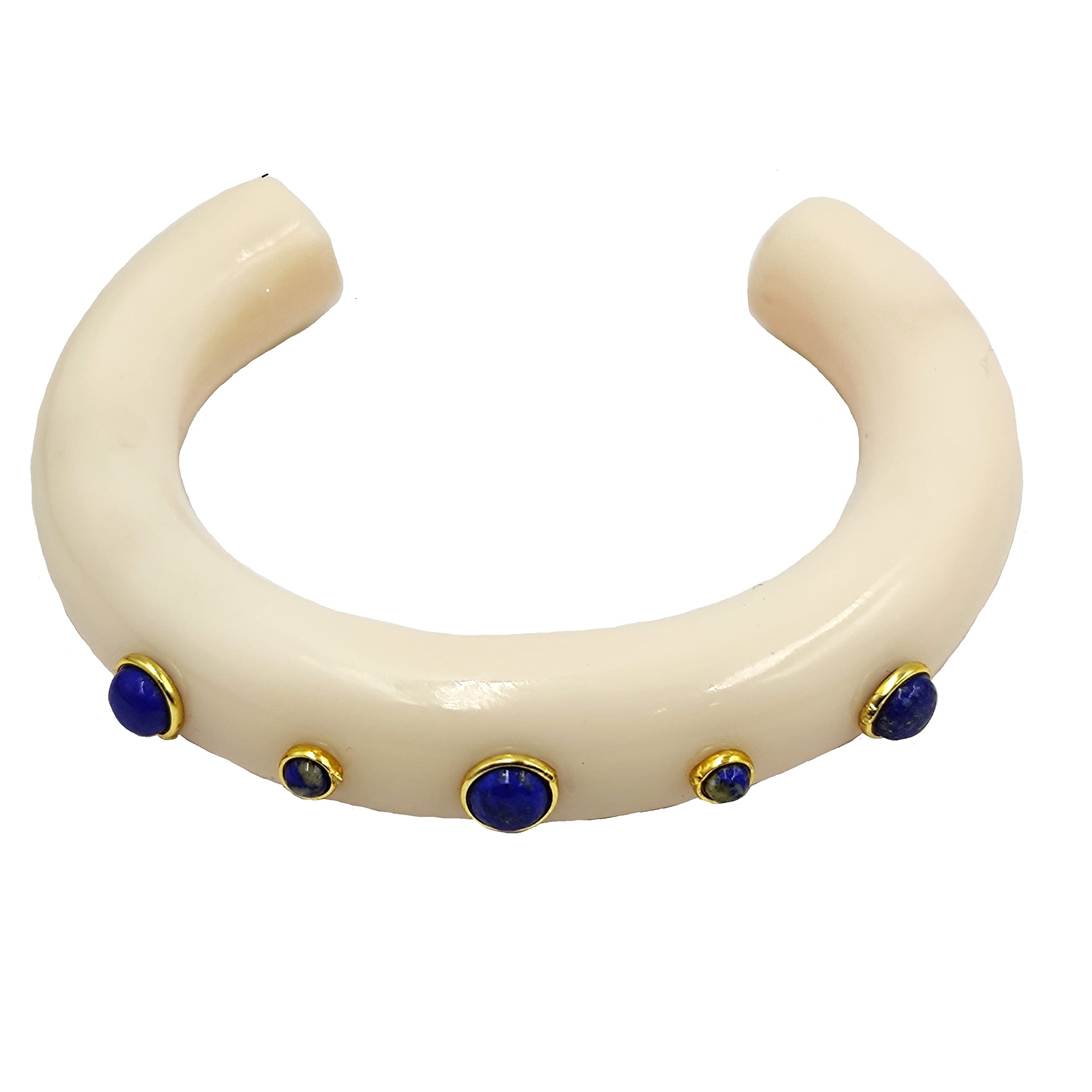 Resin cuff Bangle Bracelet For Girl & Women Resin With Lapis lazuli Gemstone bangle Stylish Beautiful Fashionable bangle Gift for her (B0B5V5KSQK) Amazon Price History, Amazon Price Tracker