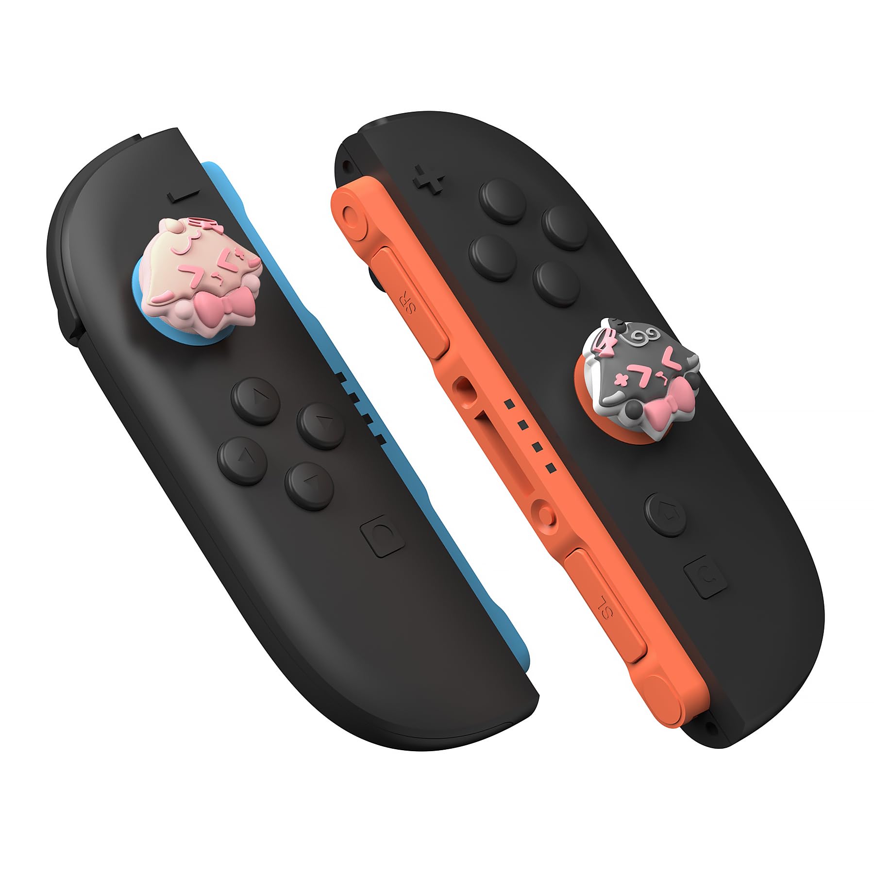 PlayVital 4 Piezas de Agarres para el Pulgar para Nintendo Switch 2 2025, Kawaii Tapas de Silicona para Joysticks de Joycon, Protector para Joystick, Accesorios para Switch 2 (Oveja Mimada)