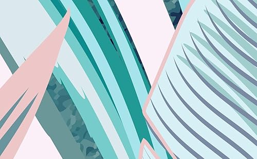 Miniatura 5 de Murwall Pink Leaf Wallpaper Tropical Leaf Wall Mural Exotic Colorful Summer Leaves Wallpaper