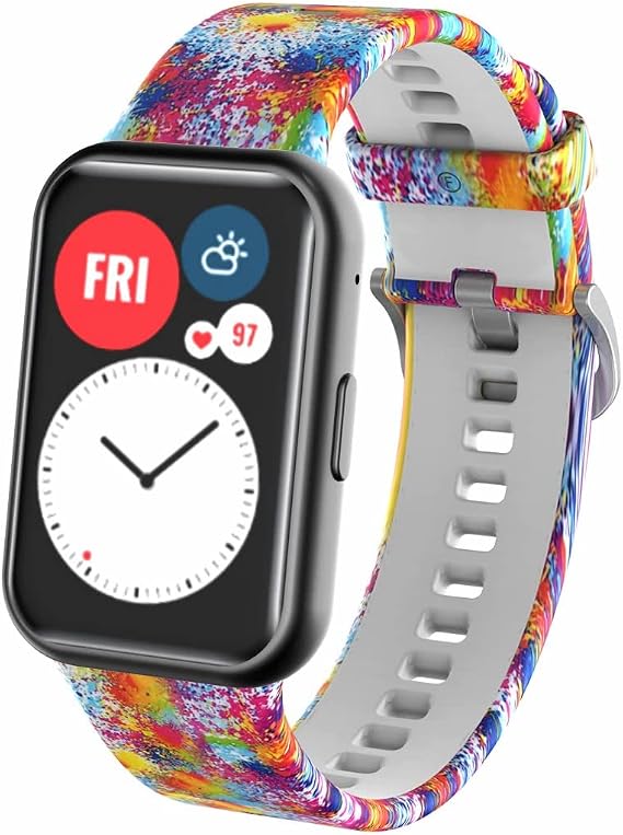 Vayrus Correa Extensible reemplazo deportivo compatible con huawei watch fit  / fit new (Colorful) : Amazon.com.mx: Electrónicos