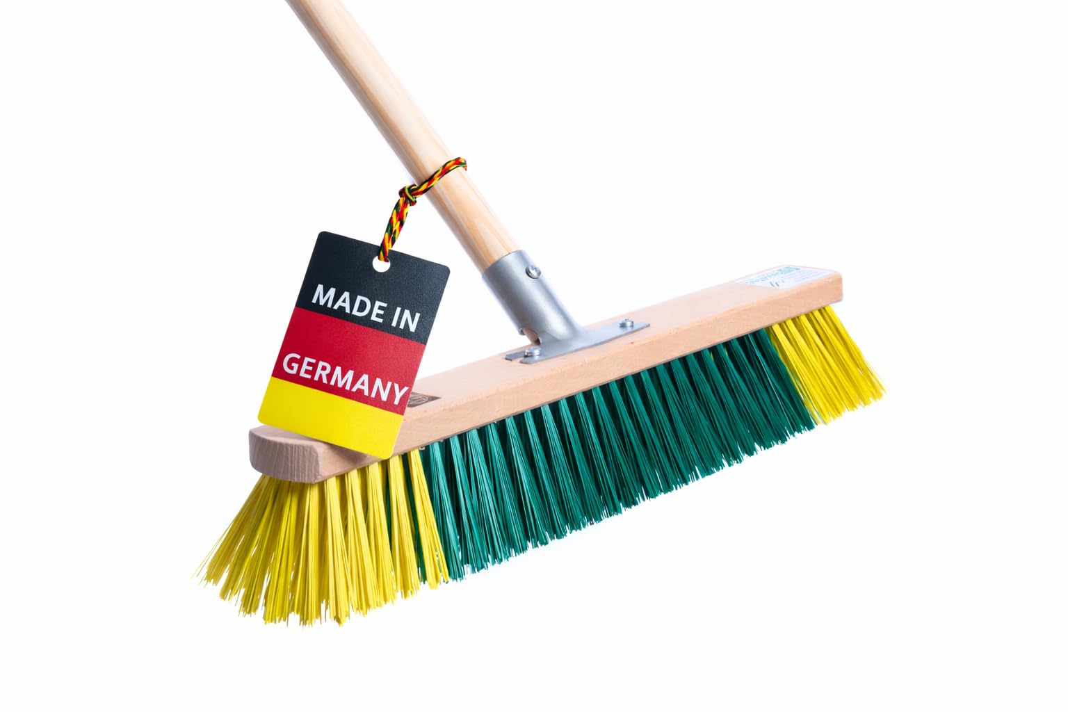 BawiBlitz Straßenbesen 60cm Breit mit Stiel 160cm Metallhalter PET Besen
