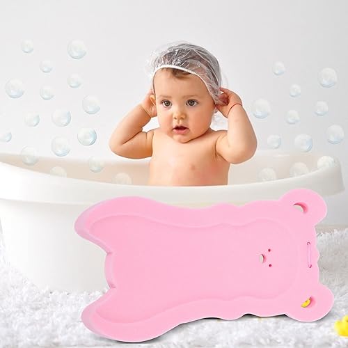 Miniatura 5 de Cojín de esponja de baño para bebé, tapete de baño con forma de oso de dibujos animados para ducha, baño, almohadilla antideslizante para recién