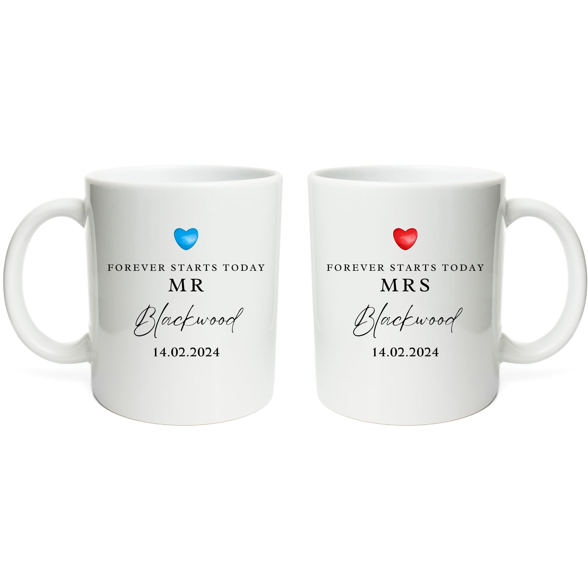 Personalised Mr And Mrs Wedding Mugs For Couple Wedding Gifts For Bride And Groom Wedding Gifts For Couple