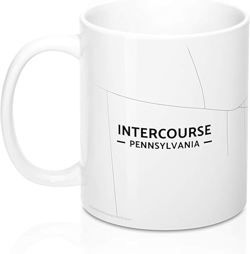 Miniatura 3 de Intercourse, Pennsylvania PA Map Mug (11 oz)