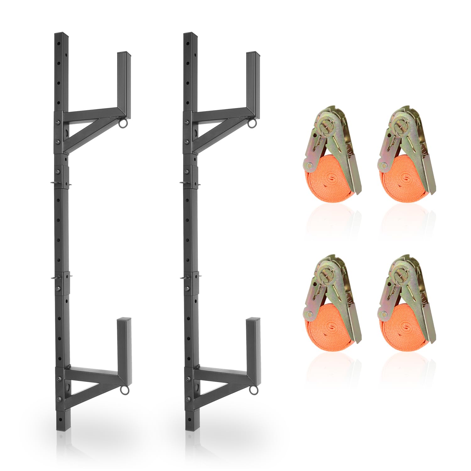 Amazon.com: HUGEBO Adjustable Trailer Ladder Rack, Heavy Duty Side