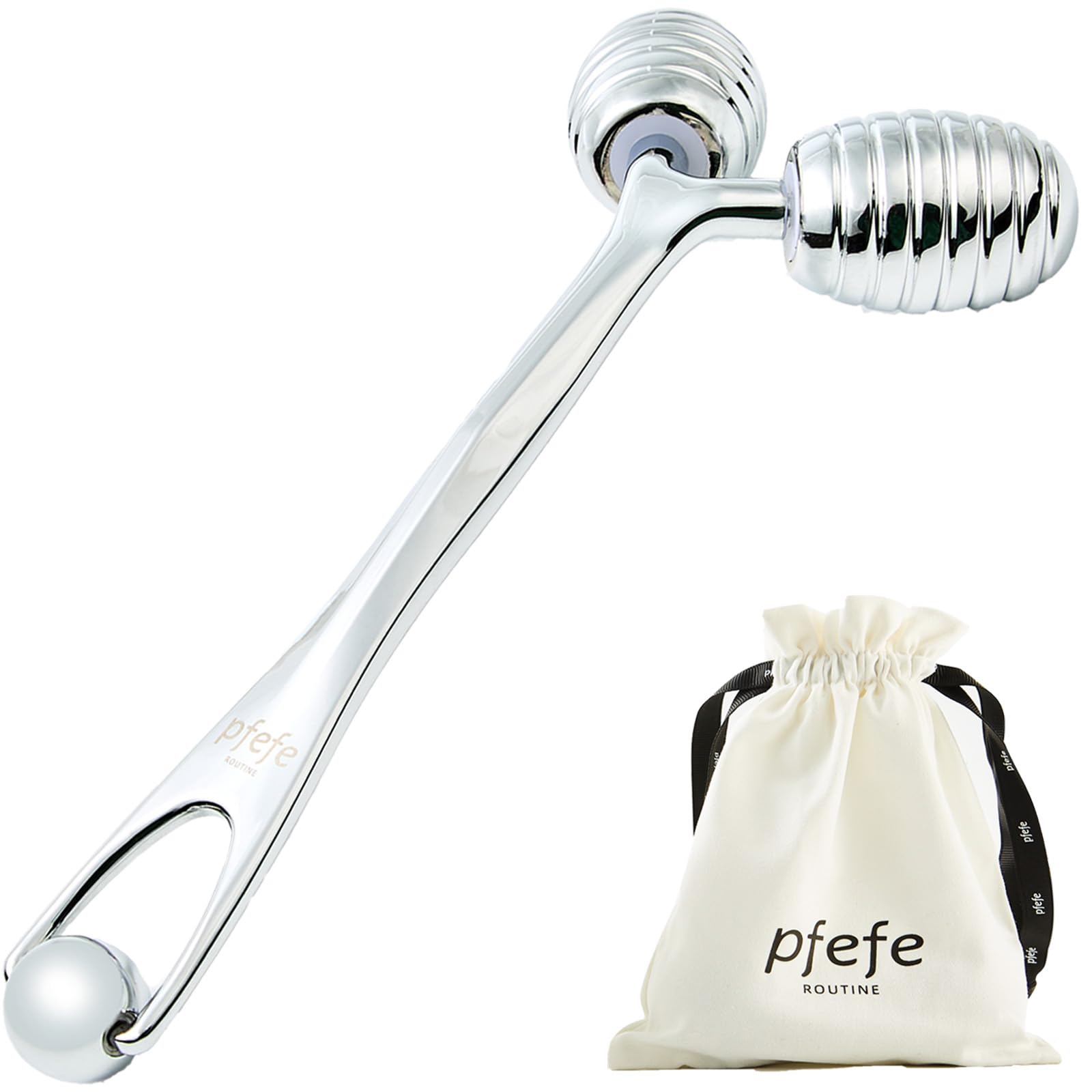 pfefe Facial Roller for Face and Eyes - Unbreakable Face Massager Tool for Beauty Routines Esthetician Supplies Cold