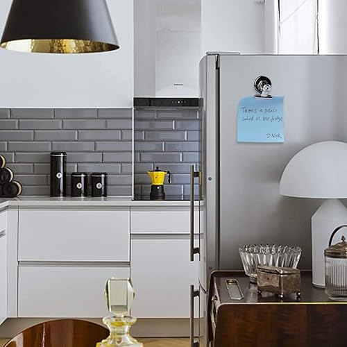 Miniatura 3 de Clips de gancho magnético para refrigerador para sostener fotografías, obras de arte para niños, clips de notas (8)