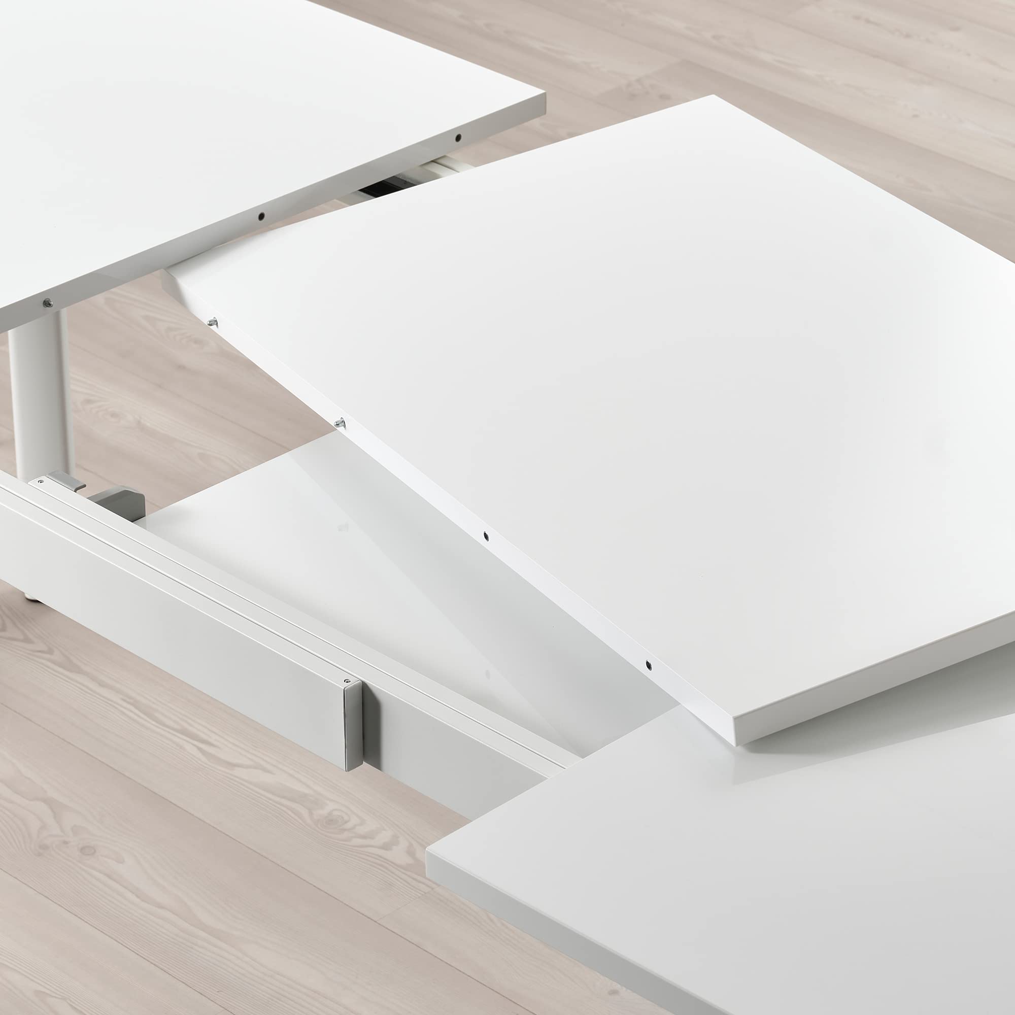 IKEA STRANDTORP Ausziehbarer Tisch, 150/205/260x95cm, Weiß Küche, Haushalt & Wohnen