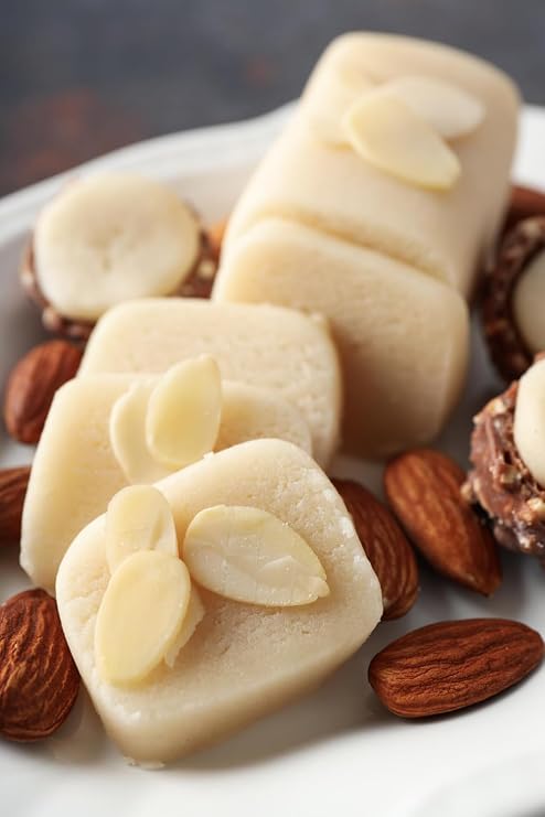 Pastry 1 Almond Paste 33% - Marzipan -1 block - 2.2 lbs Certified GMO Free, Vegan, Vegetarian