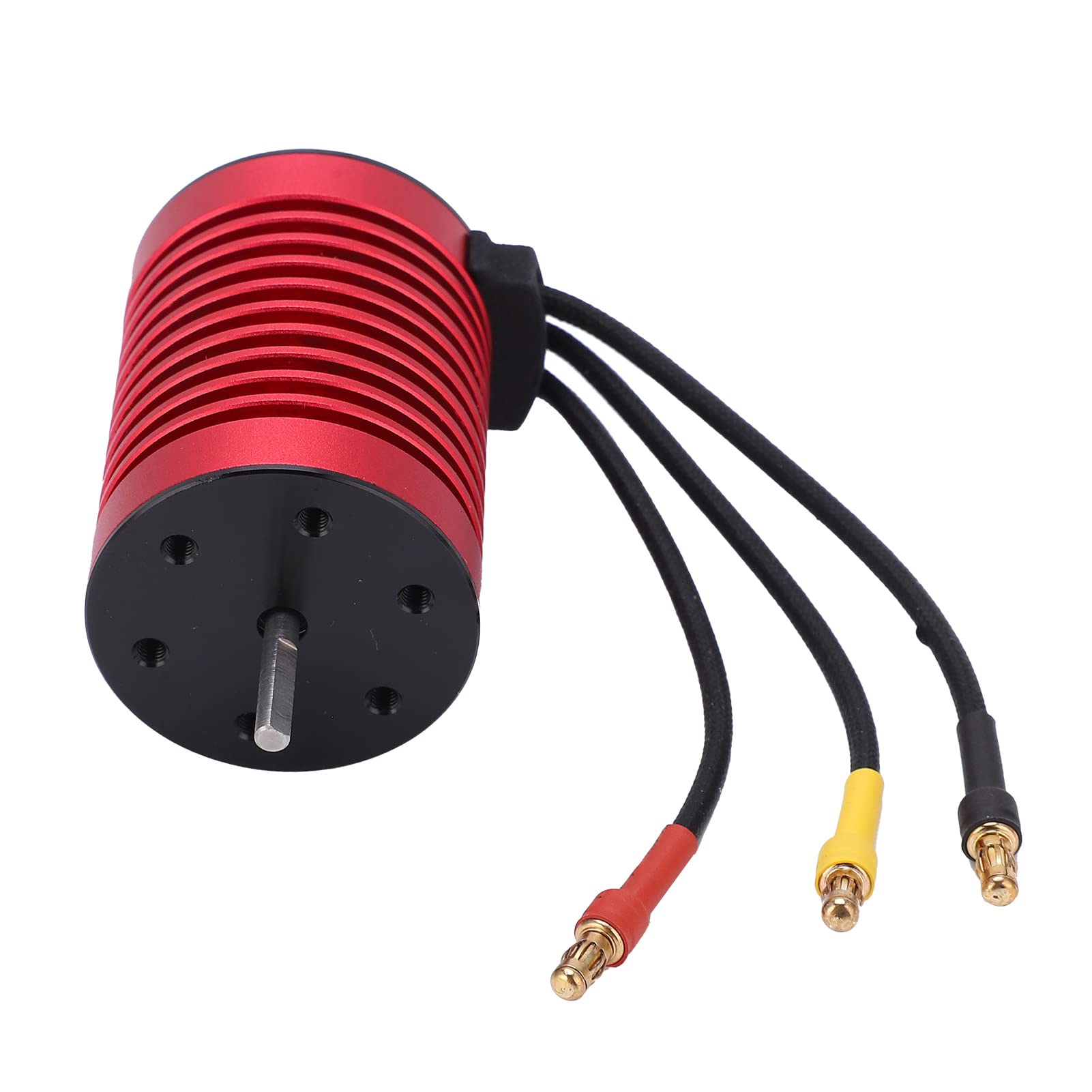 Motor Brushless F540, Motor Eléctrico RC, Motor de Torsión 3000KV para Auto RC 1/10, Construcción en Aleación de Aluminio y Cobre con Conector Banana Dorado de 4mm