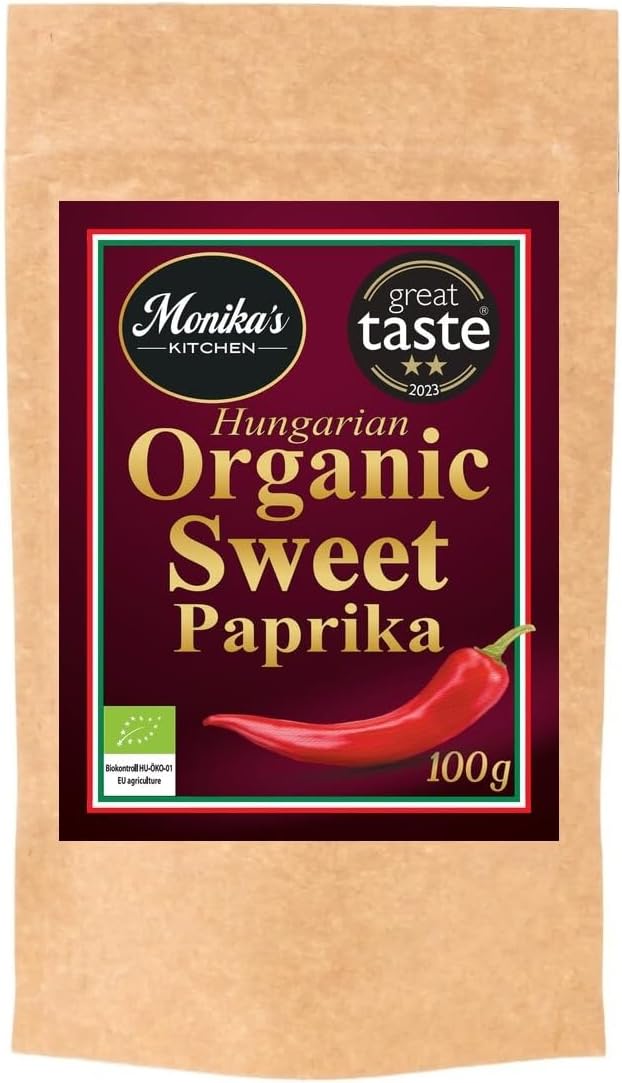 Organic Hungarian Sweet Paprika Powder 100g - Premium Quality - Great Taste Award Winner