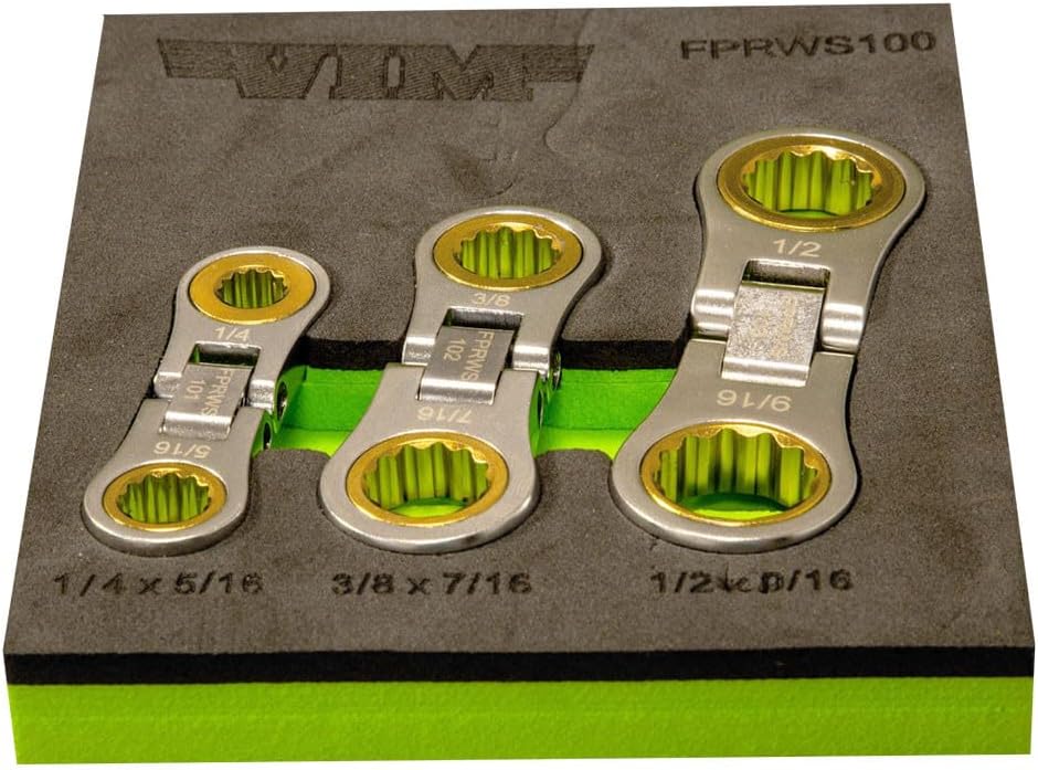 VIM Tools 3 Piece Flex Palm Ratchet - SAE