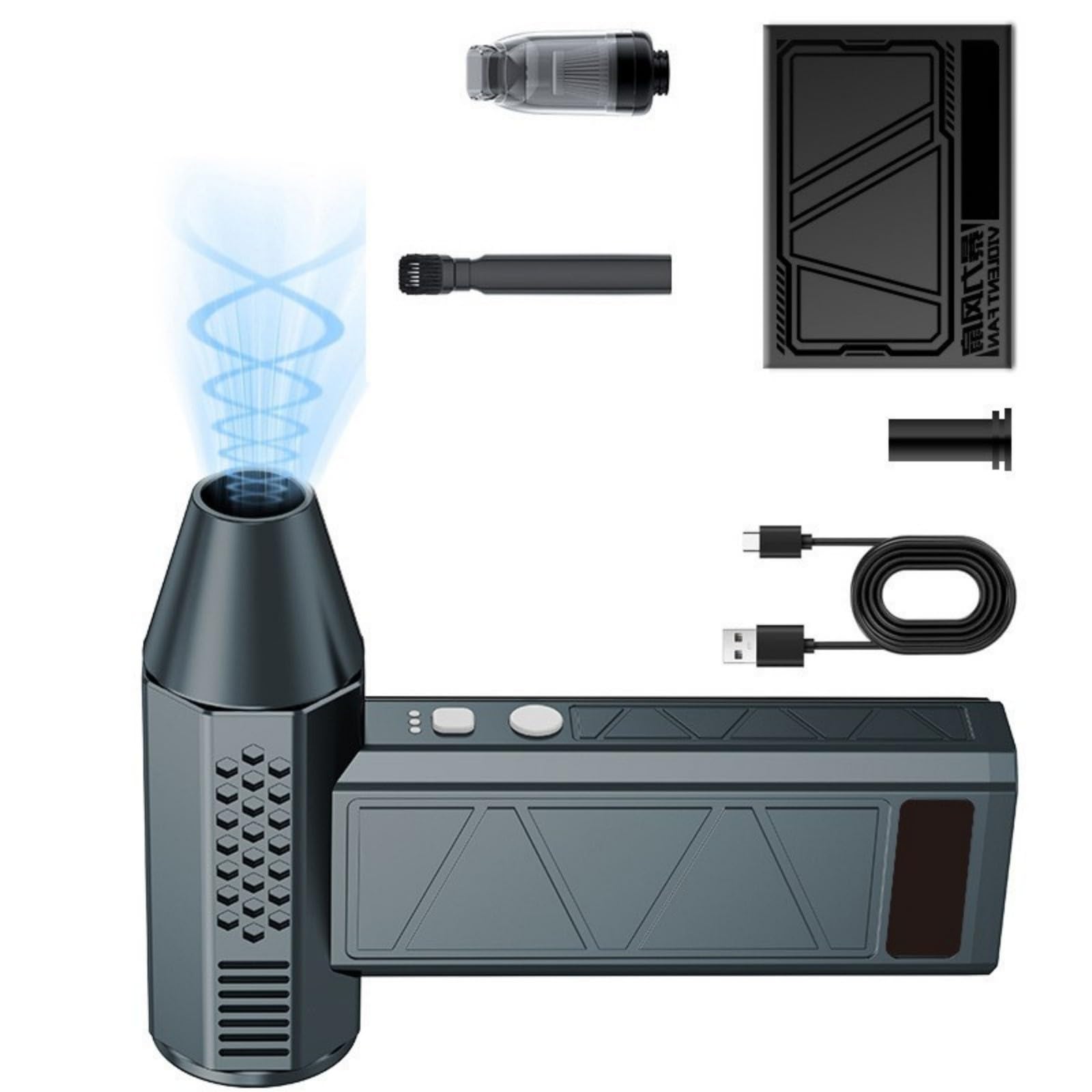 Aspirapolvere soffiante senza fili ad alta velocità 3 modalità USB ricaricabile per componenti PC Elettrodomestici Rimozione di aria Duster Strumento ricaricabile Kit di pulizia del computer