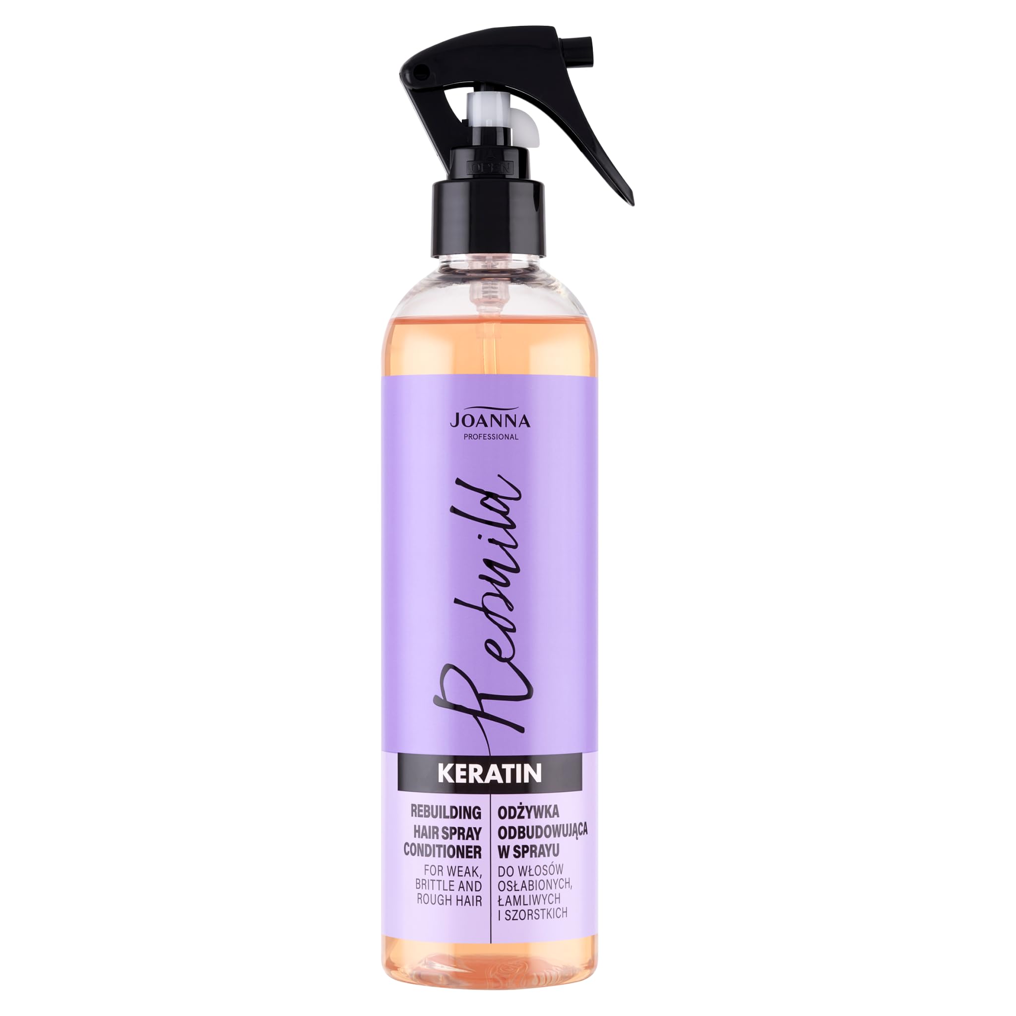 Joanna Professional Keratin Conditioner In Spray - With Keratin for Brittle Hair - 300 ml