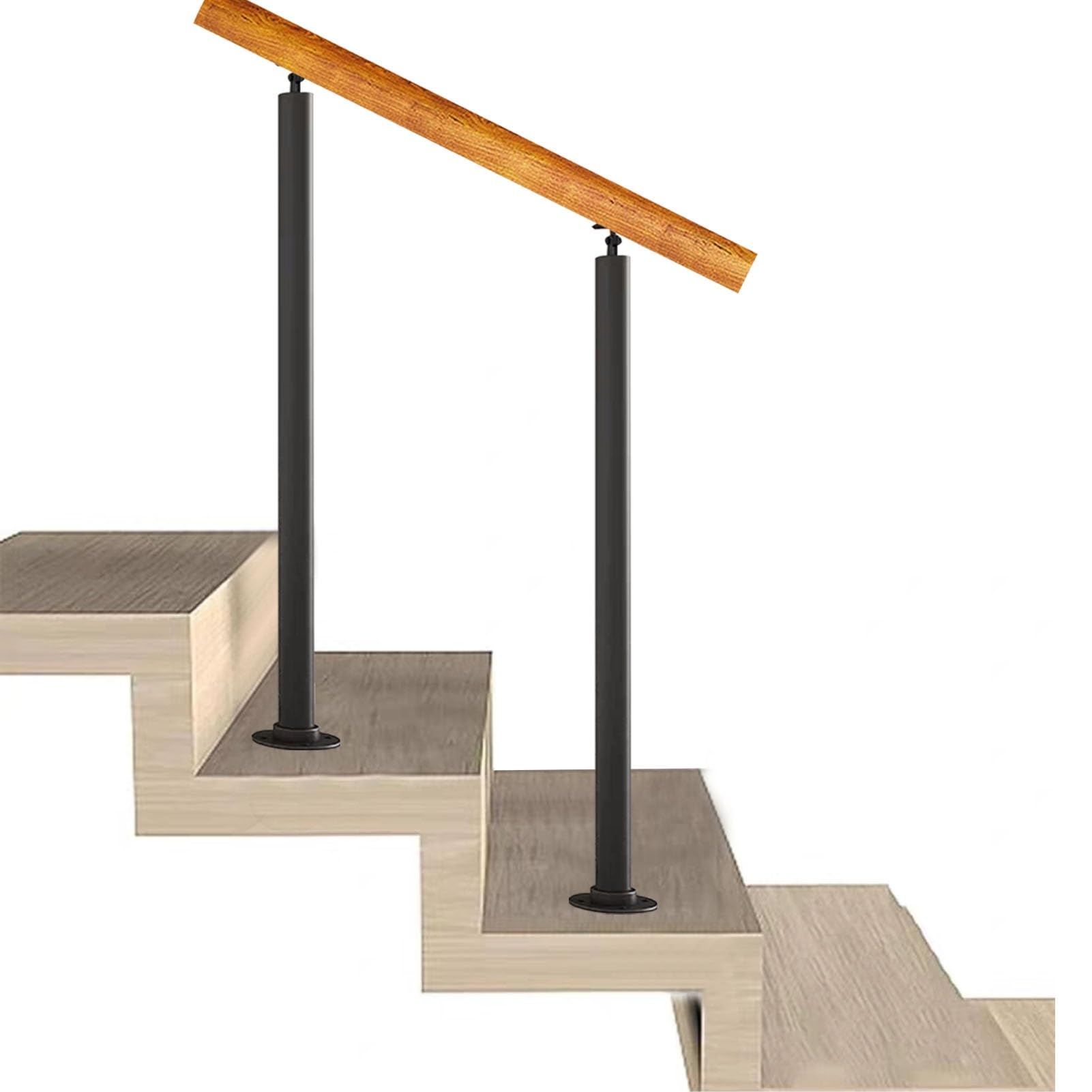 Balustres de garde-corps ronds en métal noir pour sublimer votre balcon et terrasse