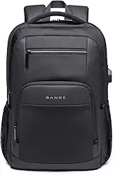 Mochila Masculina Feminina Para Notebook Impermeável Executivo Com Acabamento Fino E Design Moderno Grande Cabo Saída USB Alças Confortáveis - BANGE