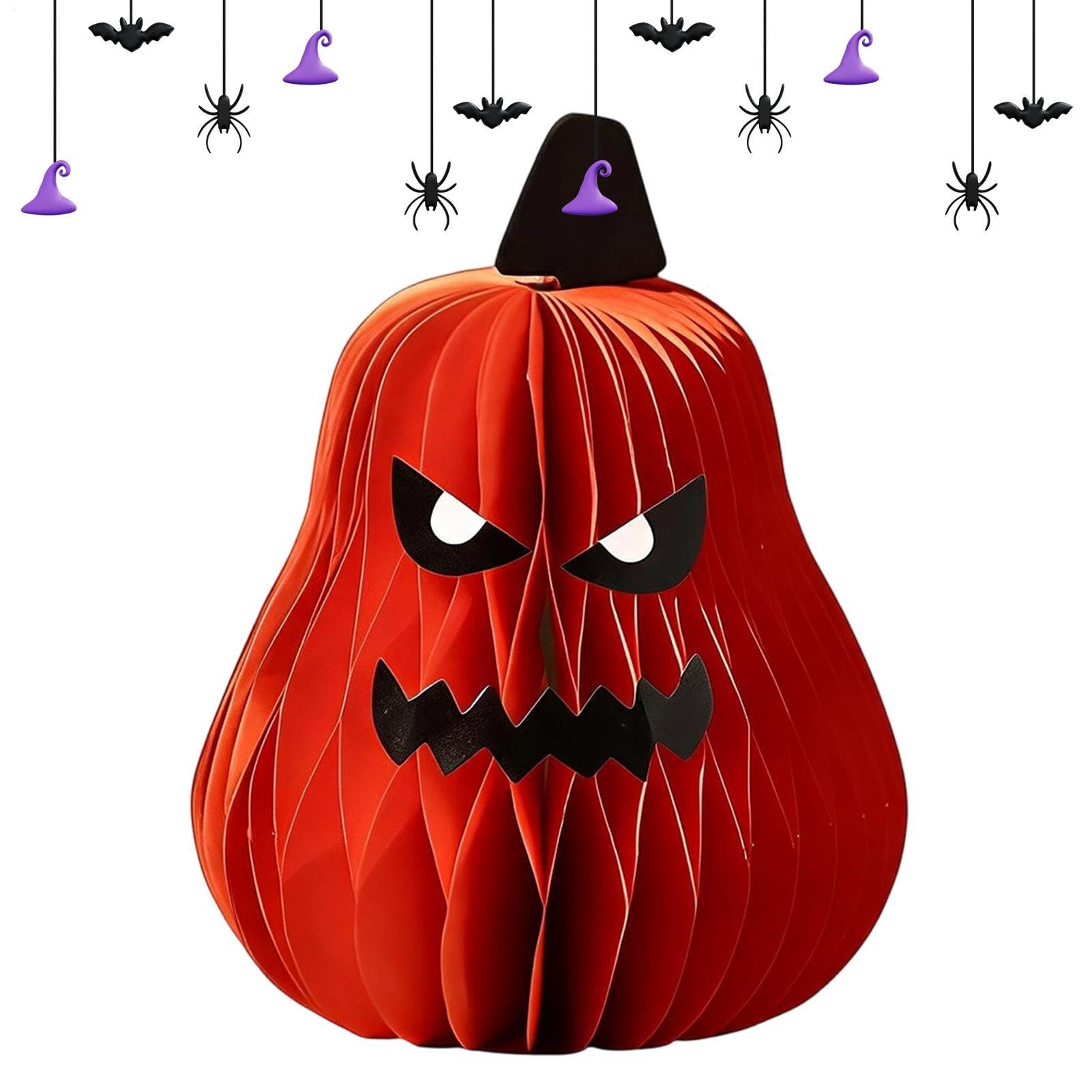 kürbis-Deko Faltbarer wiederverwendbarer -Halloween-Spaß | Kürbis-Geist Tischmittelstücke für Kaminsims Bar Restaurant Shop Terrasse Klassenzimmer