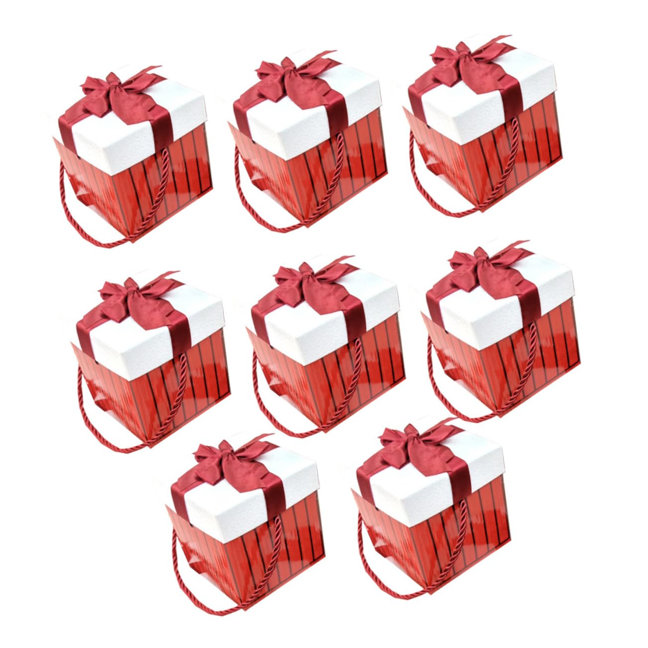 FOMIYES 8pcs Creative Christmas Packing Box Storage Boxes for Candies Chic Wrapping for Holiday Parties Decorations