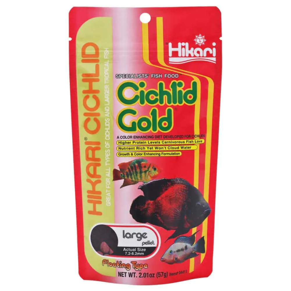 Hikari Cichlid Gold Pellet Fish Food Large 2oz