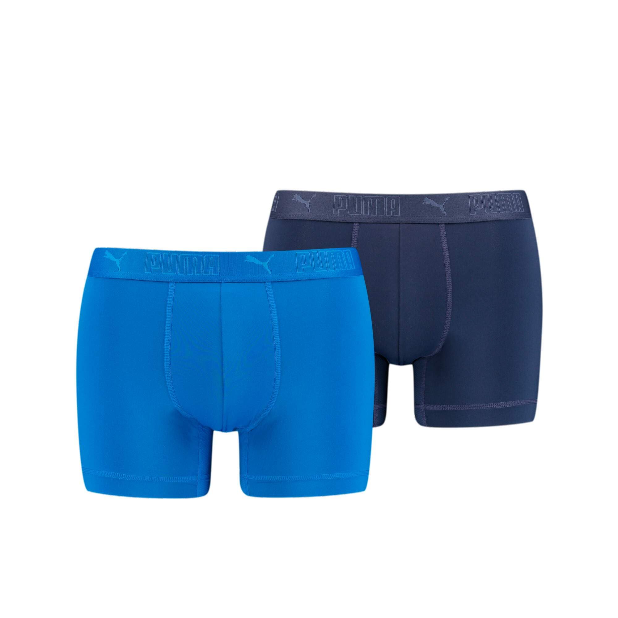 PUMA Men's BOXER, Blue Combo, S (pack of 2)