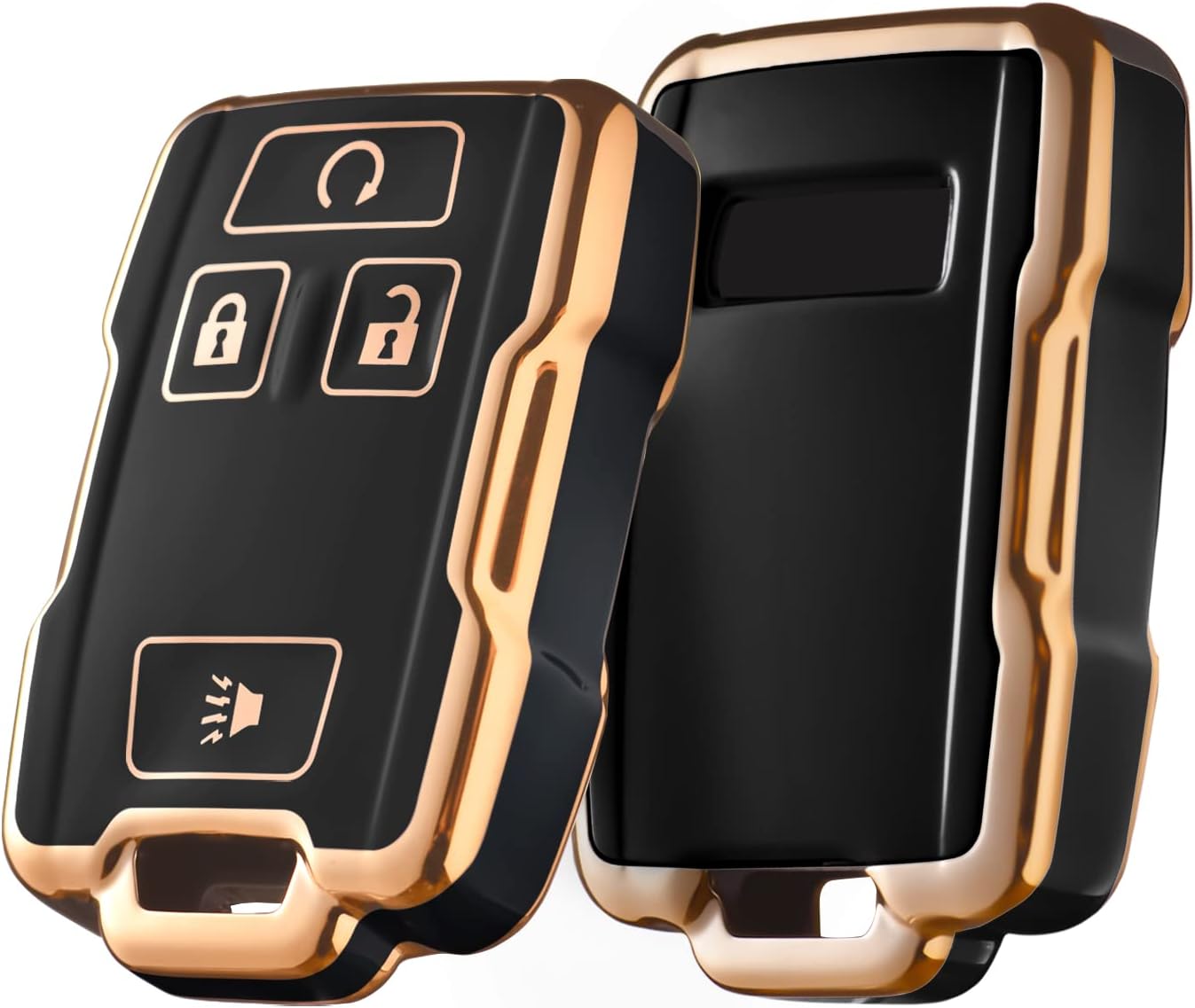 ELOHEI Key Fob Cover for Chevy, Key Fob Case Accessories Compatible with GMC Sierra