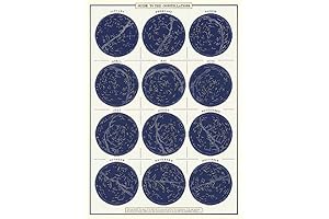 Cavallini Constellations Poster: Embark on a Starry Odyssey