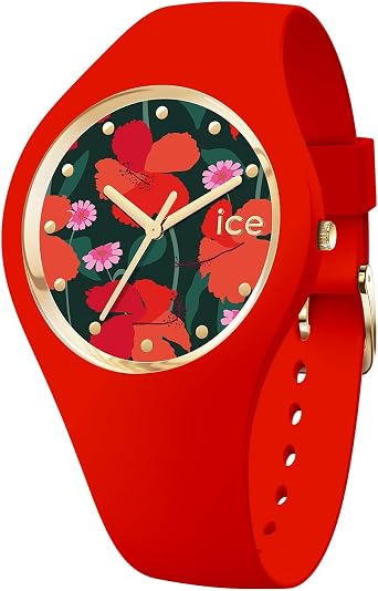 Ice-Watch ICE Flower Floral Passion Orologio Rosso da Donna con Cinturino  in Silicone, 017576 (Small) : Amazon.it: Orologi