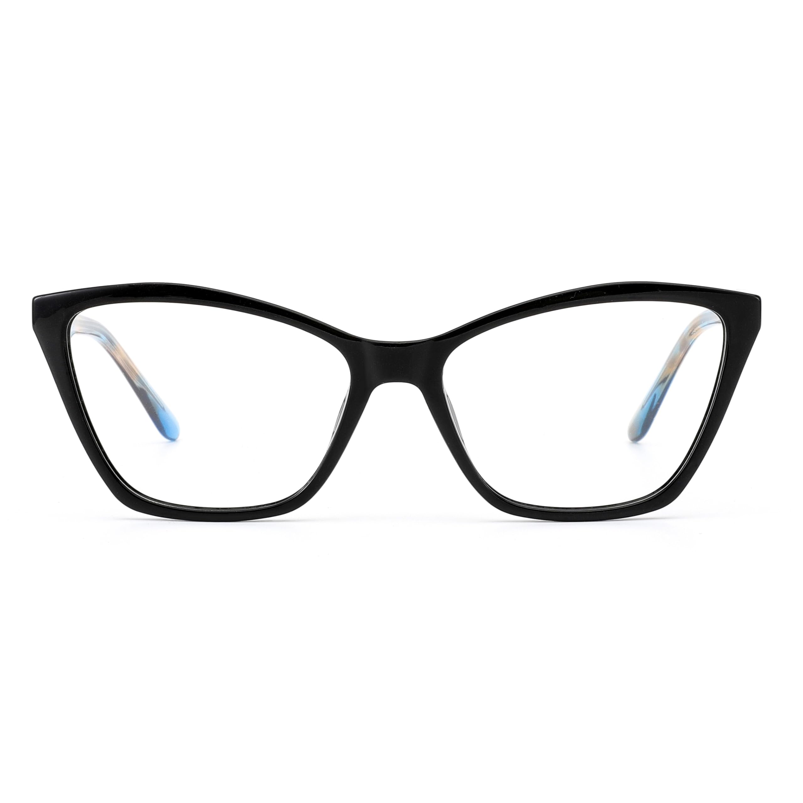 Gafas de sol extragrandes estilo ojo de gato con patillas y montura sólida de lujo.