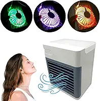 Ar Condicionado Mini Portátil USB Climatizador Umidificador Air Ultra Carro Caminhão Ventilador Pequeno Led De Mesa Água