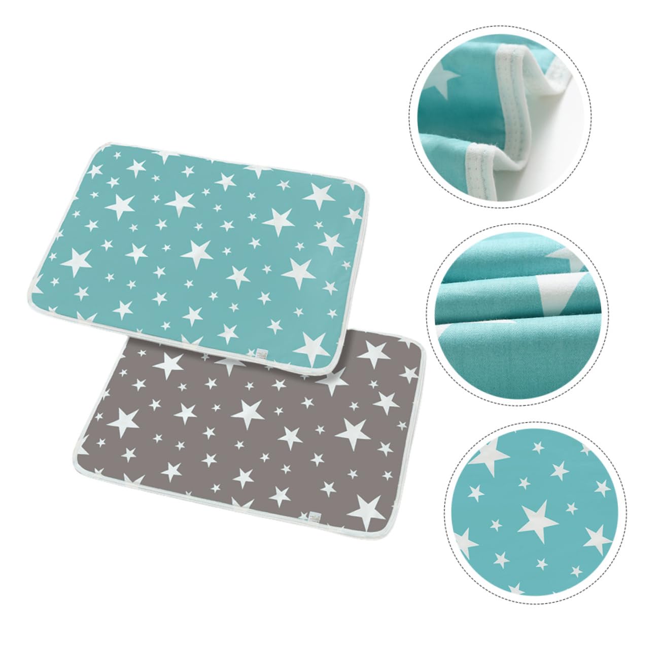 Sosoport 2pcs Piss Mats with Cartoon Design Breathable Diaper Cushions for Cribs and Changing Tables and Convenient