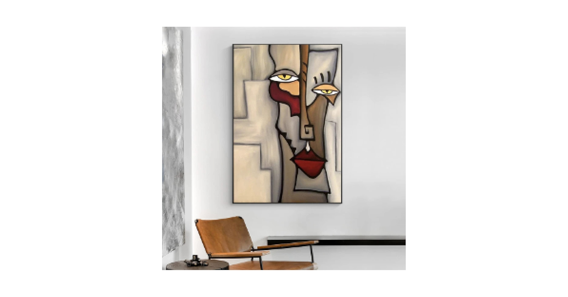 ピカソ Ceci est mon cœur マット付き額絵　額装品 Amazon.co.jp: ピカソ作品抽象顔モダンアート絵画壁キャンバス絵