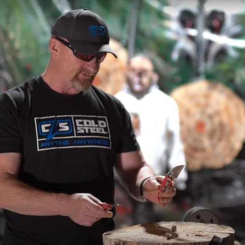 Miniatura 7 de COLD STEEL Tuff Lite - Cuchillo plegable de bolsillo con mango Griv-Ex de 2.5 pulgadas, hoja lisa afilada de 2.5 pulgadas